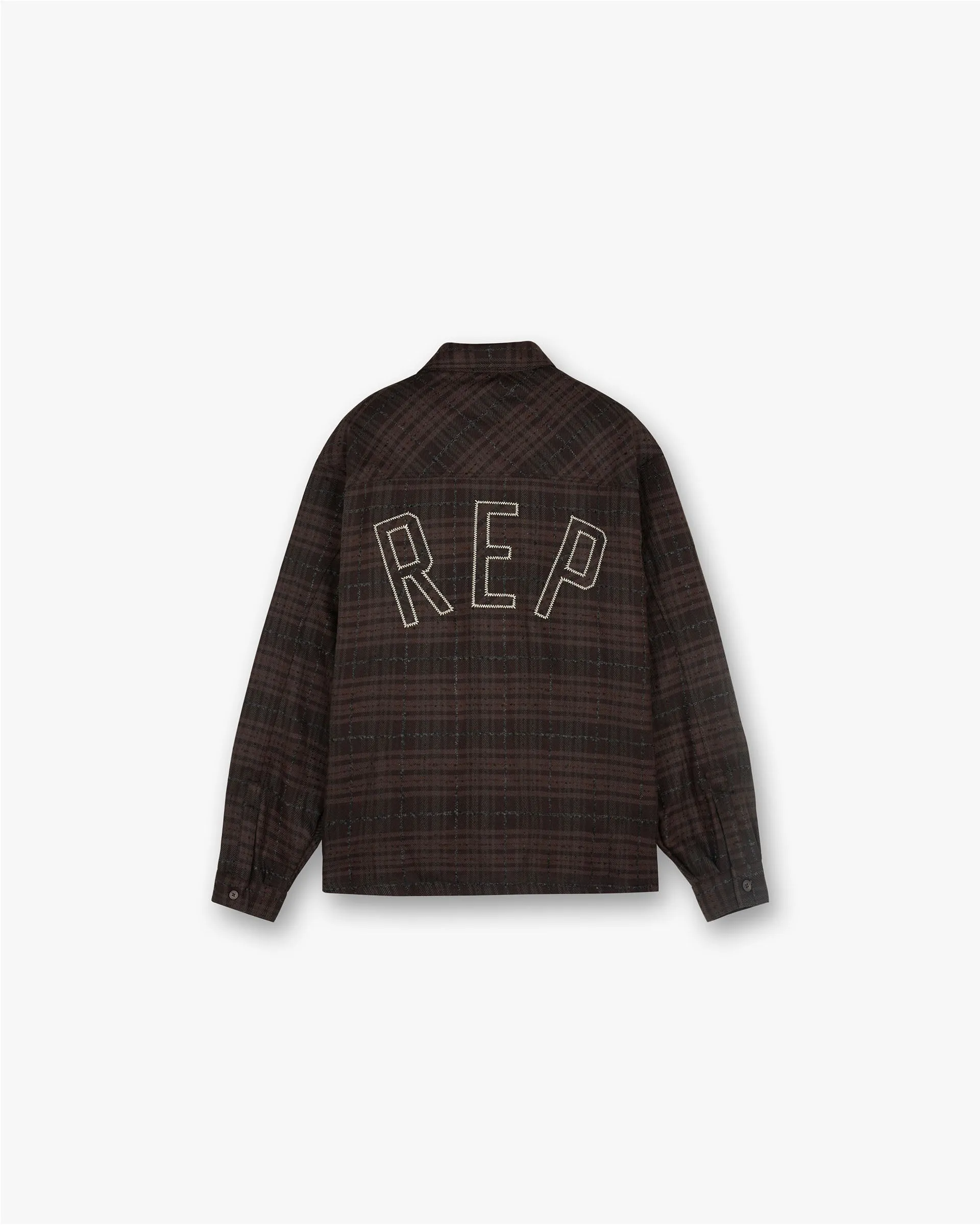 Fast Drying Rep Flannel Shirt - Coffee