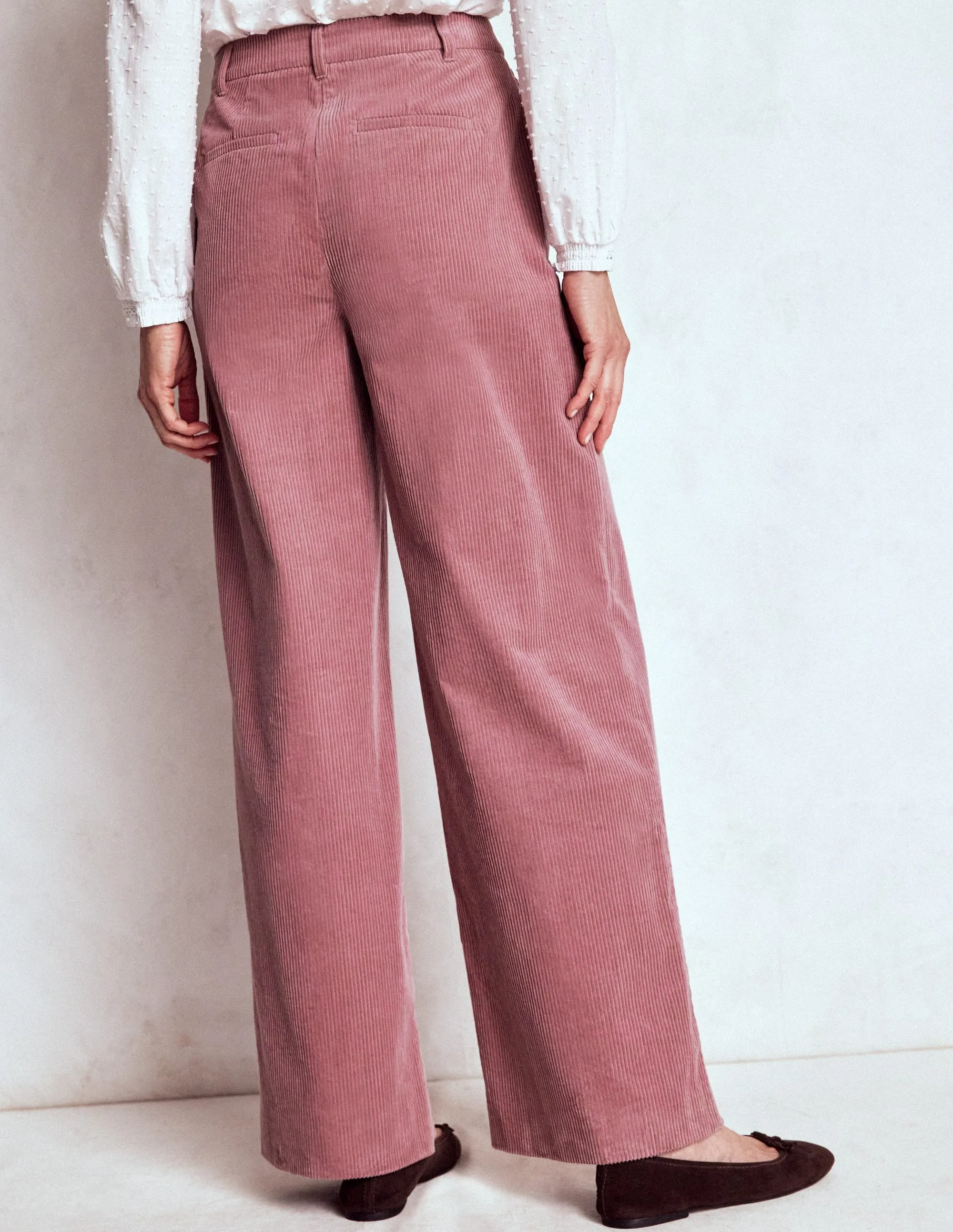 Belgravia Cord Trousers-Blushing Rose Sporty Function