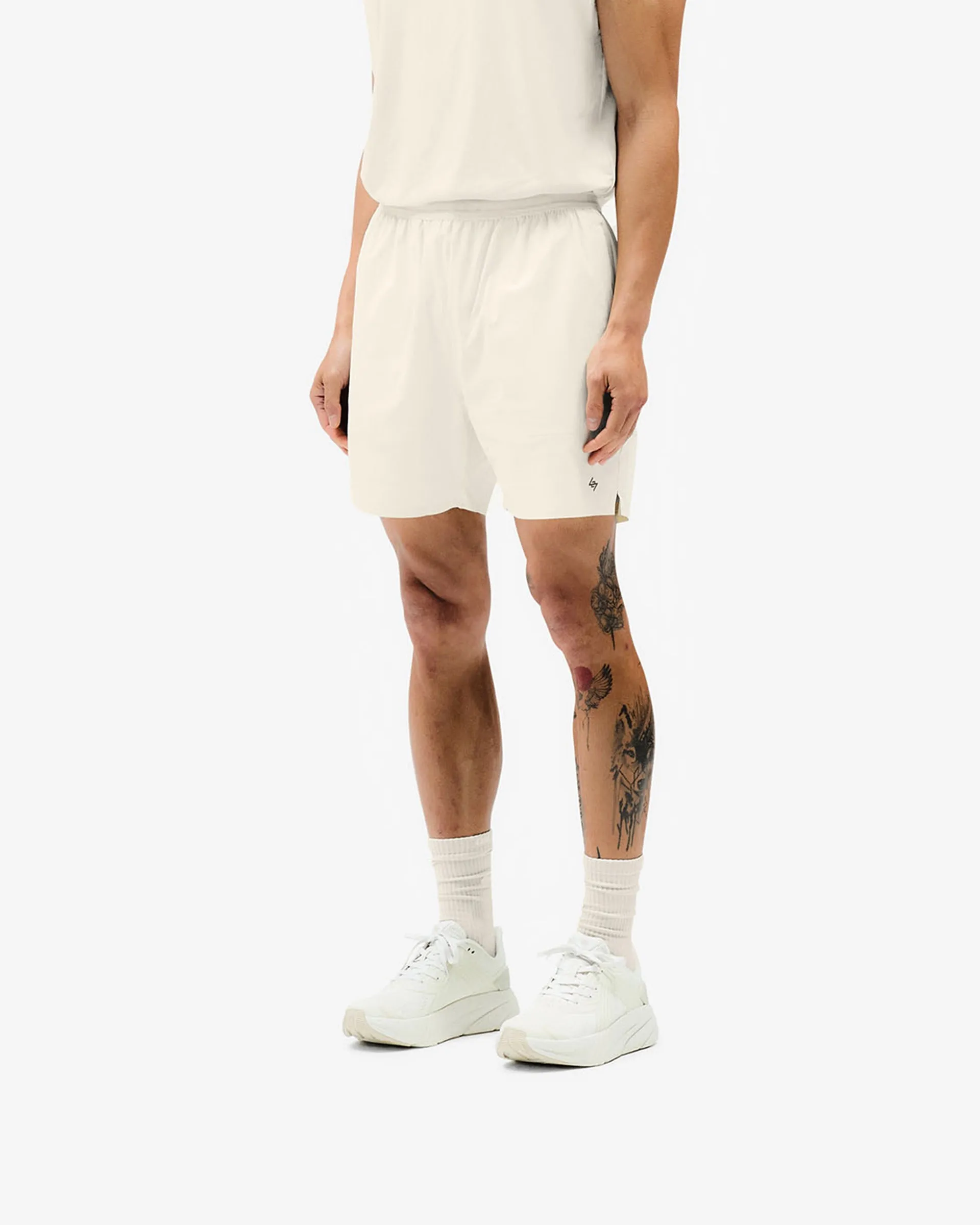 Chill Flex Elastic Comfort Team 247 Fused Shorts - Cream