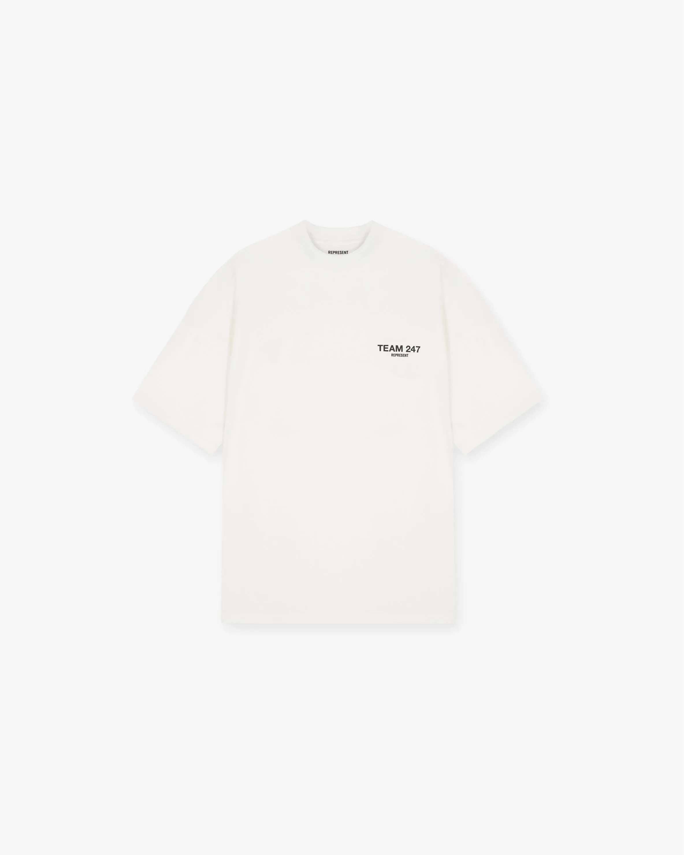 Team 247 Oversized T-Shirt - Flat White Simple Fashion