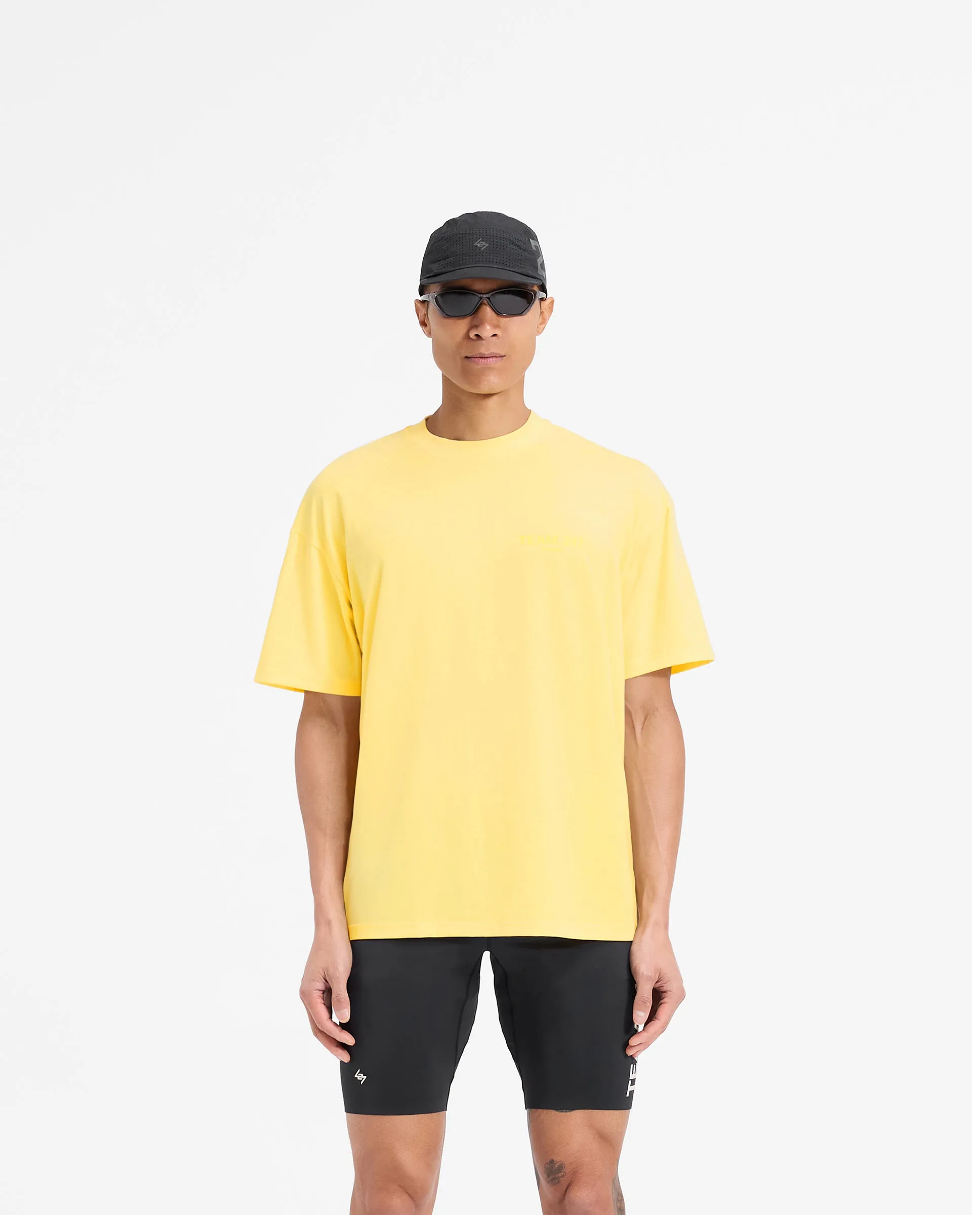 Ethically Sourced Material Team 247 Oversized T-Shirt - Lemon