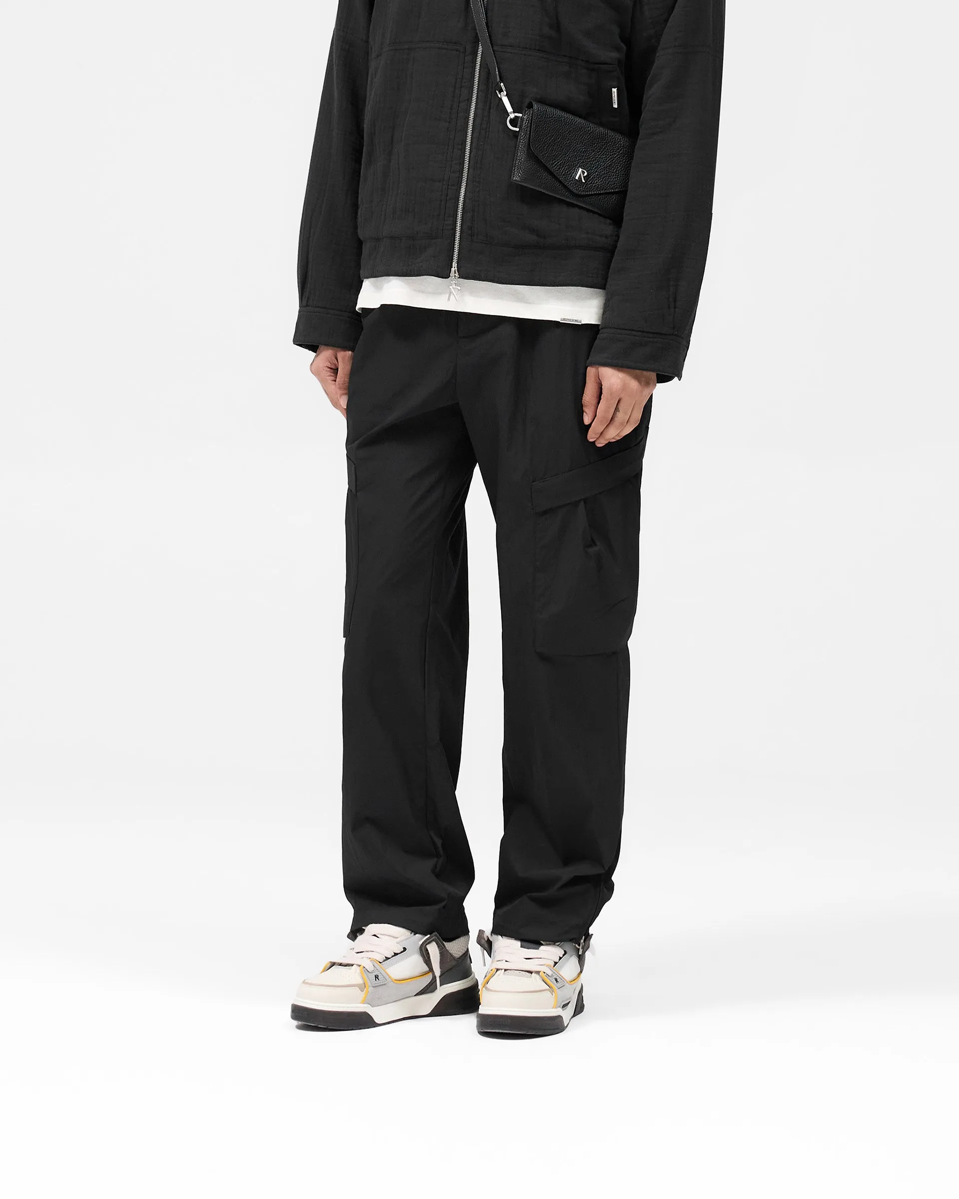 Tech Cargo Pant - Jet Black FlexibleStretchWeave high waisted