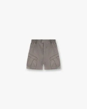 Tech Cargo Short - Mid Grey Designer Style Breeze Friendly