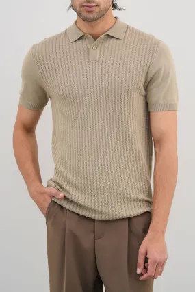 TEXTURED POLO Essential Wear Chill Mode