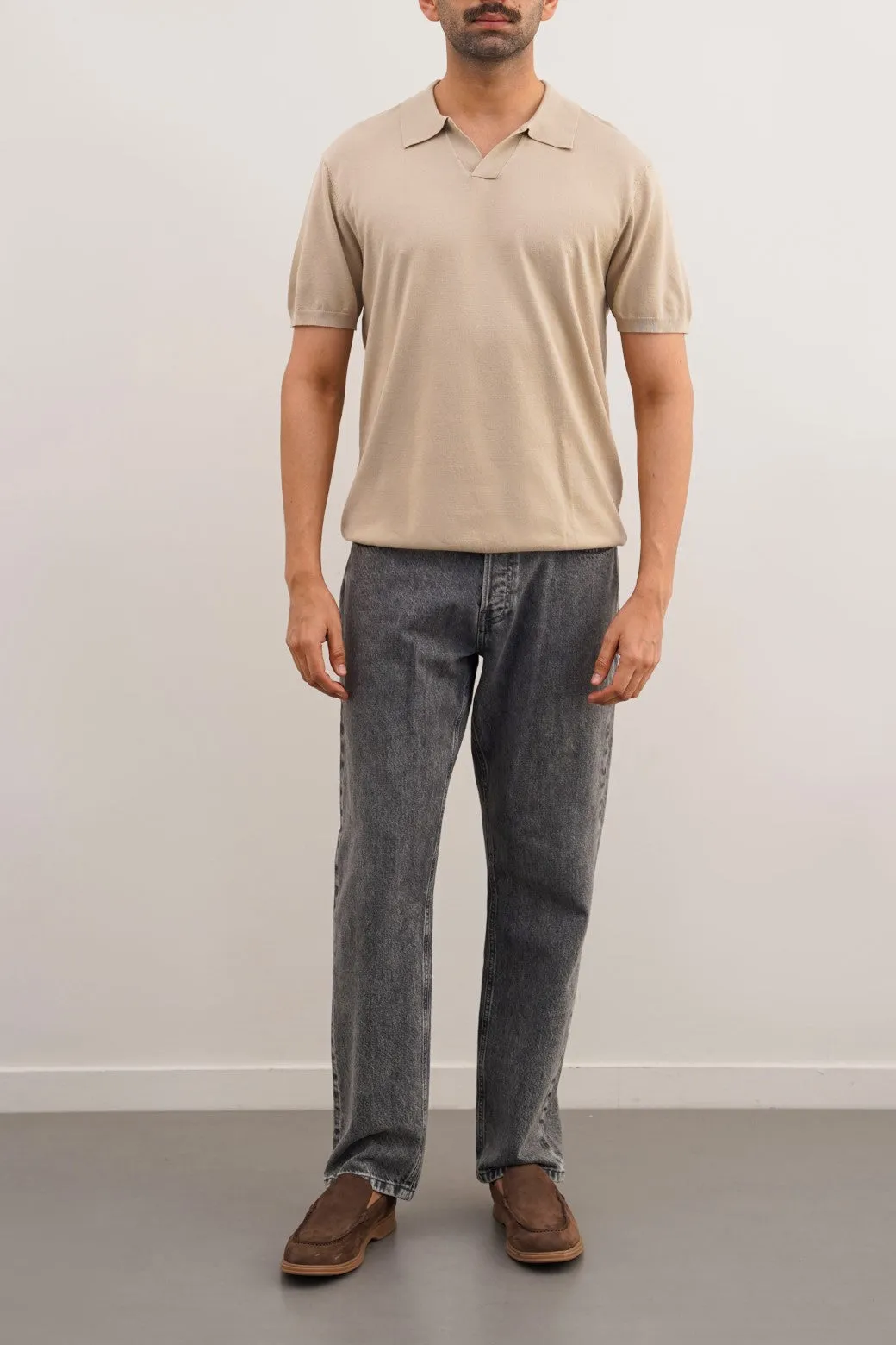 Barrel Cuff Design Comfy Layers TEXTURED POLO