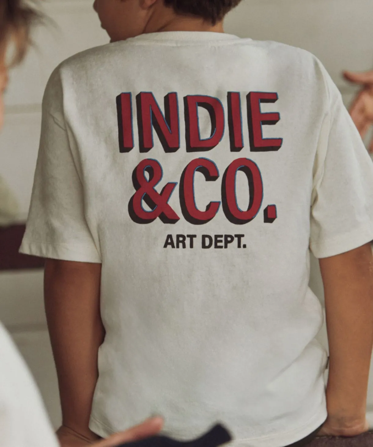 The Astor Tee - Off white/Red vacation wear Comfy Fit