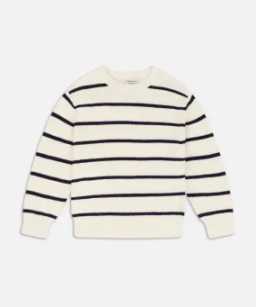 Soft Interior The Mayfair Knit - Cream/Blue