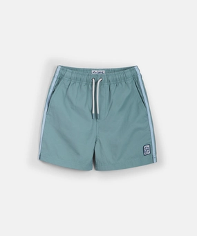 The All Day Stripe Swim Trunk - Algae low waisted Quick Absorption