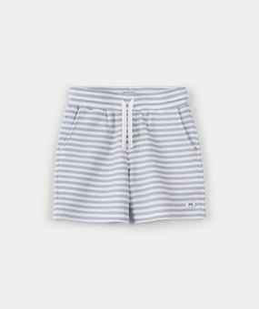 The Bergen Short - White/Steel Chill Vibes Fit