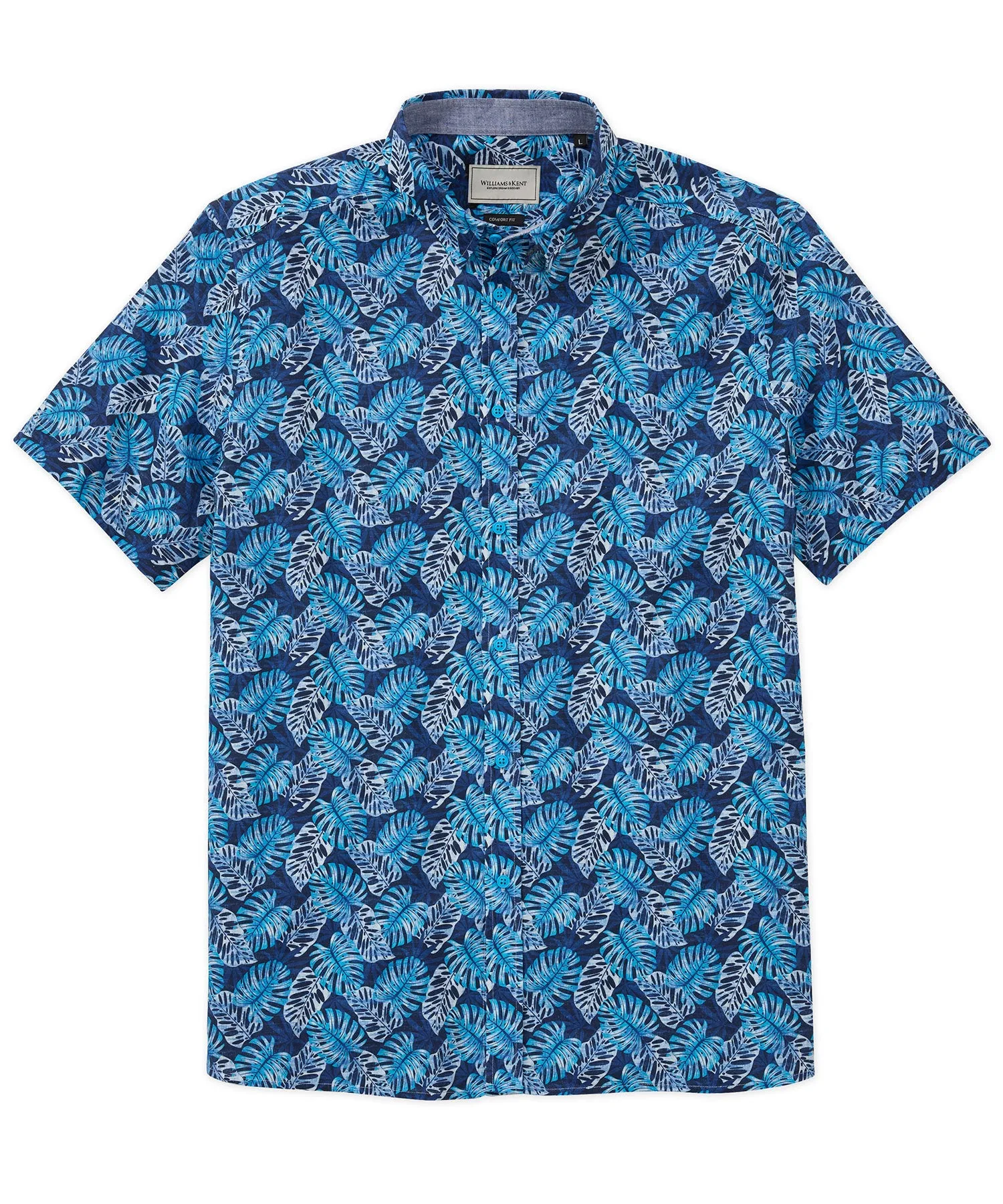 Palm Print Sport Shirt Striped style