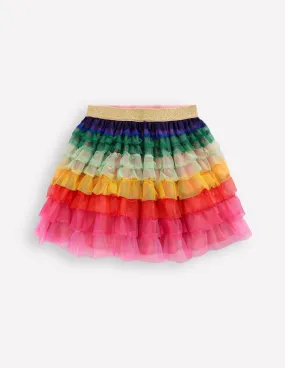 Tiered Tulle Skirt-Rainbow Eco Friendly Dye