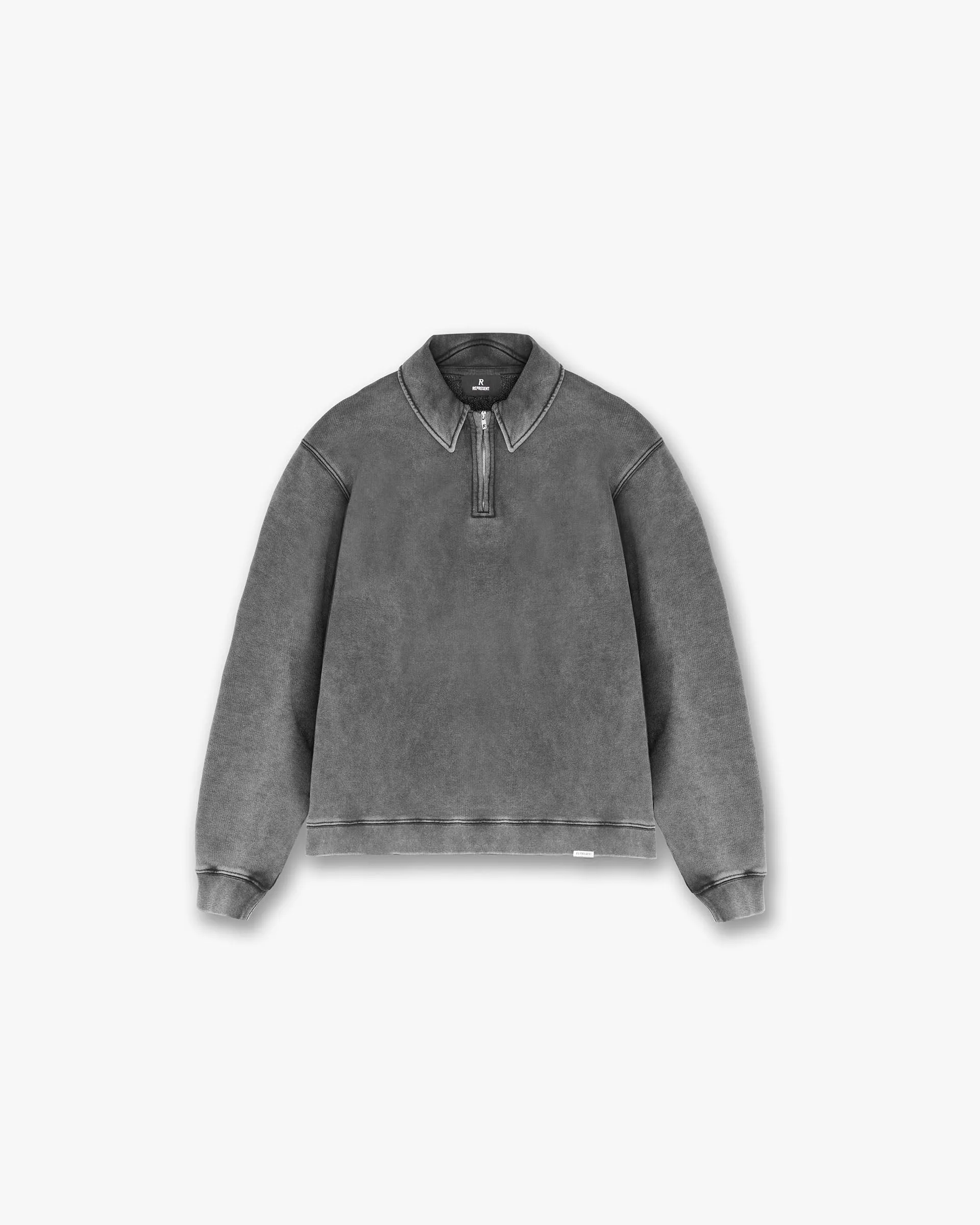 product marketing Initial Boxy Quarter Zip - Vintage Grey