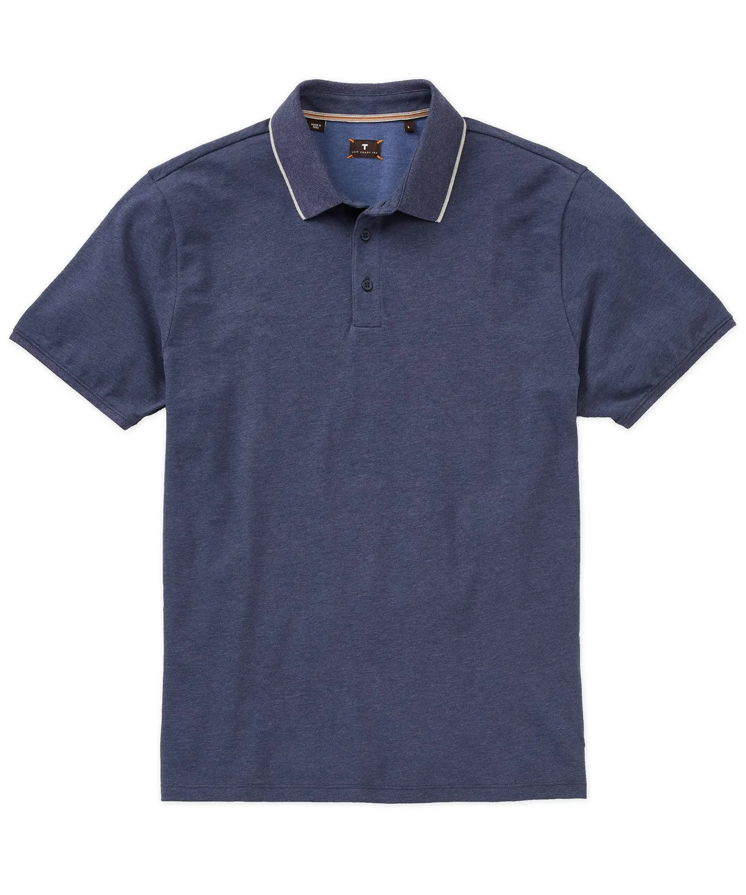 Unique Design Short-Sleeve Tipped Polo Shirt