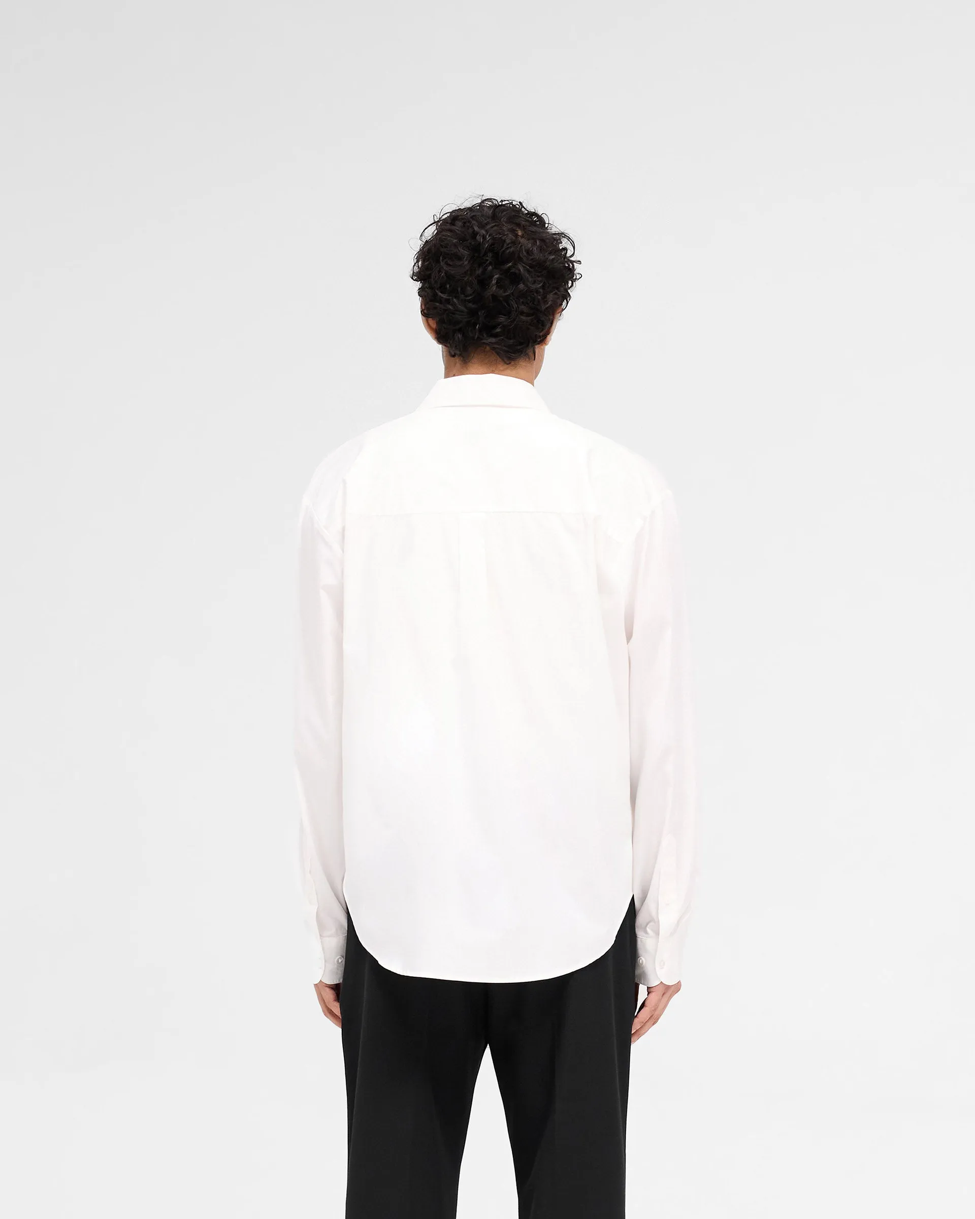 Wrinkle-Free Raceway Shirt - Off White