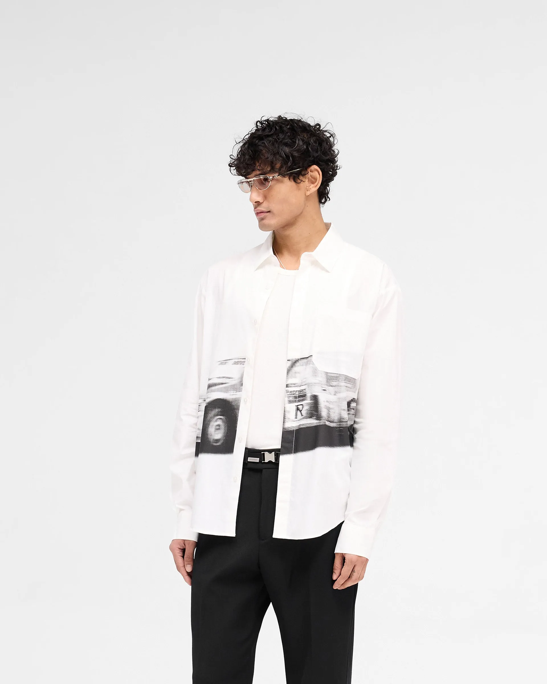 Raceway Shirt - Off White Lakeside Relaxation Relaxed Silhouette