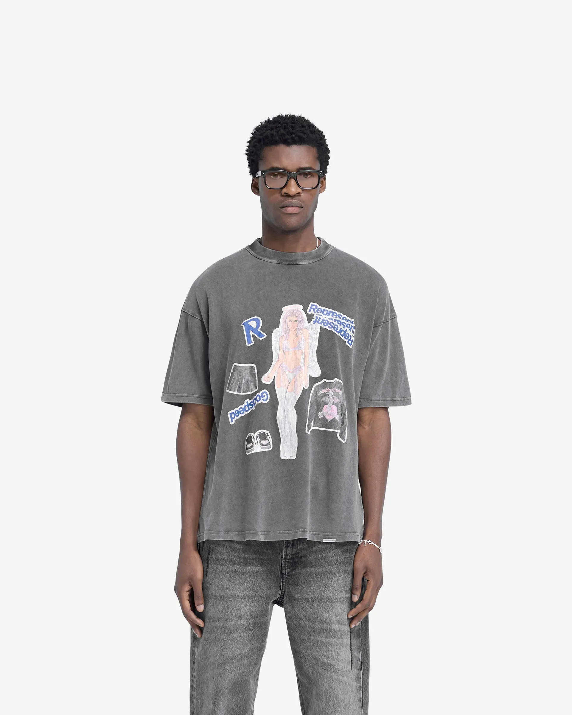 Question Your Innocence T-Shirt - Vintage Grey Lightweight Fashion