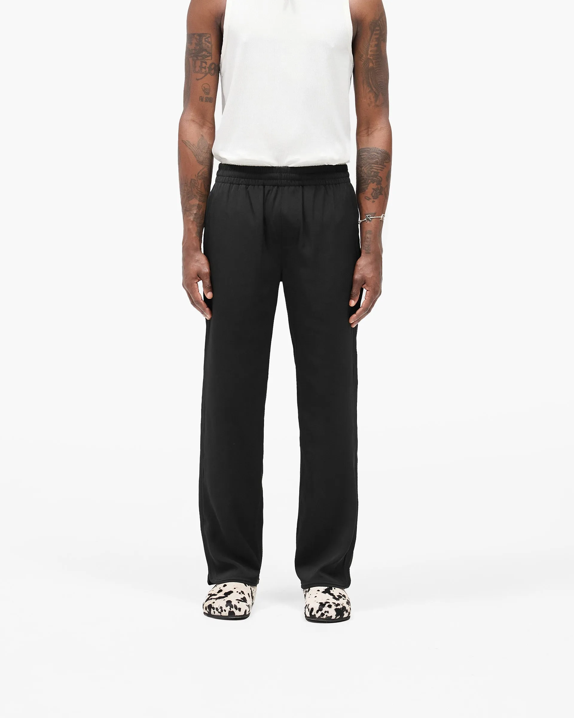 Piped Track Pant - Jet Black Practical Style