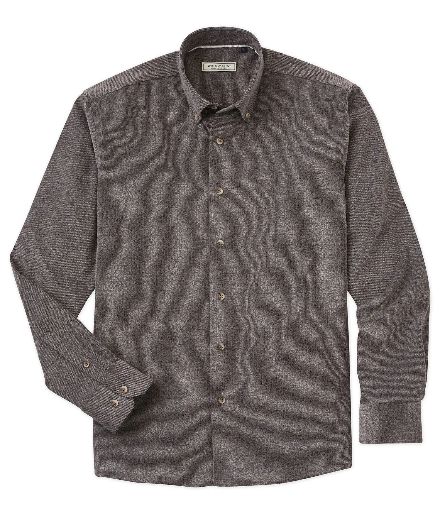 Casual Style Washed Corduroy Button-Down Long Sleeve Sport Shirt