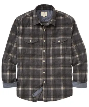 True Grit Alta Plaid Sport Shirt Hidden Placket Outdoor Adventure