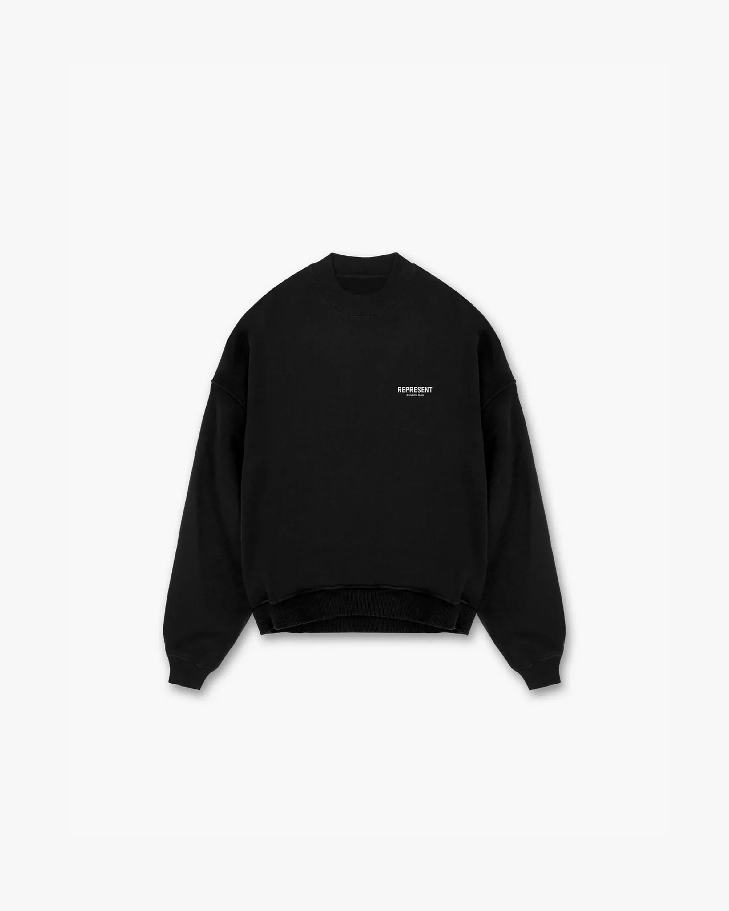 Minimal Comfort Comfy Outerwear Represent Owners Club Sweater - Black