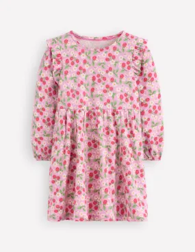 Posie Long Sleeve Jersey Dress-Soft Lavender Vintage Berry Fresh Flow Urban Line