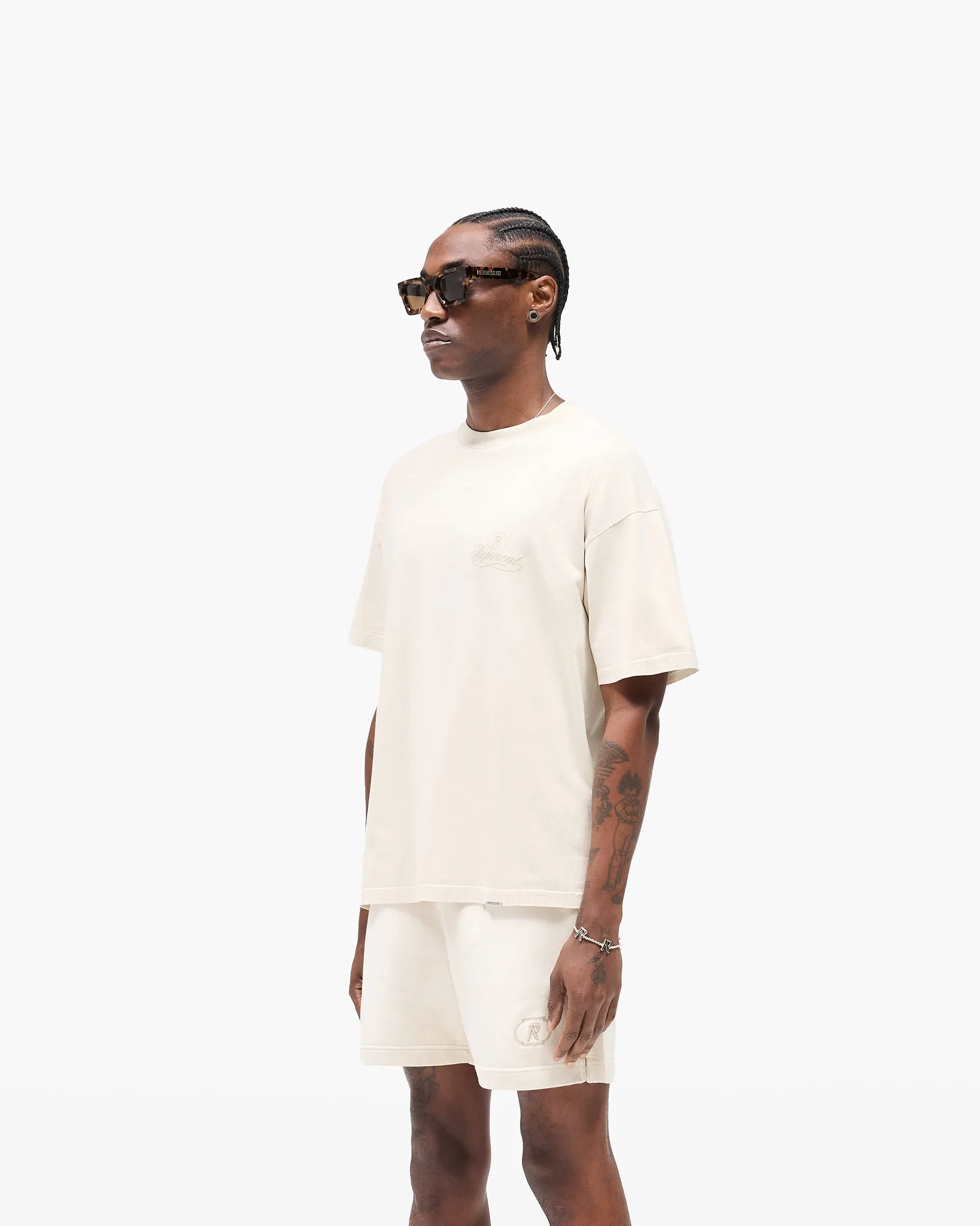 Slim Fit Wear Casual Comfort Design Grand Vintage T-Shirt - Champagne