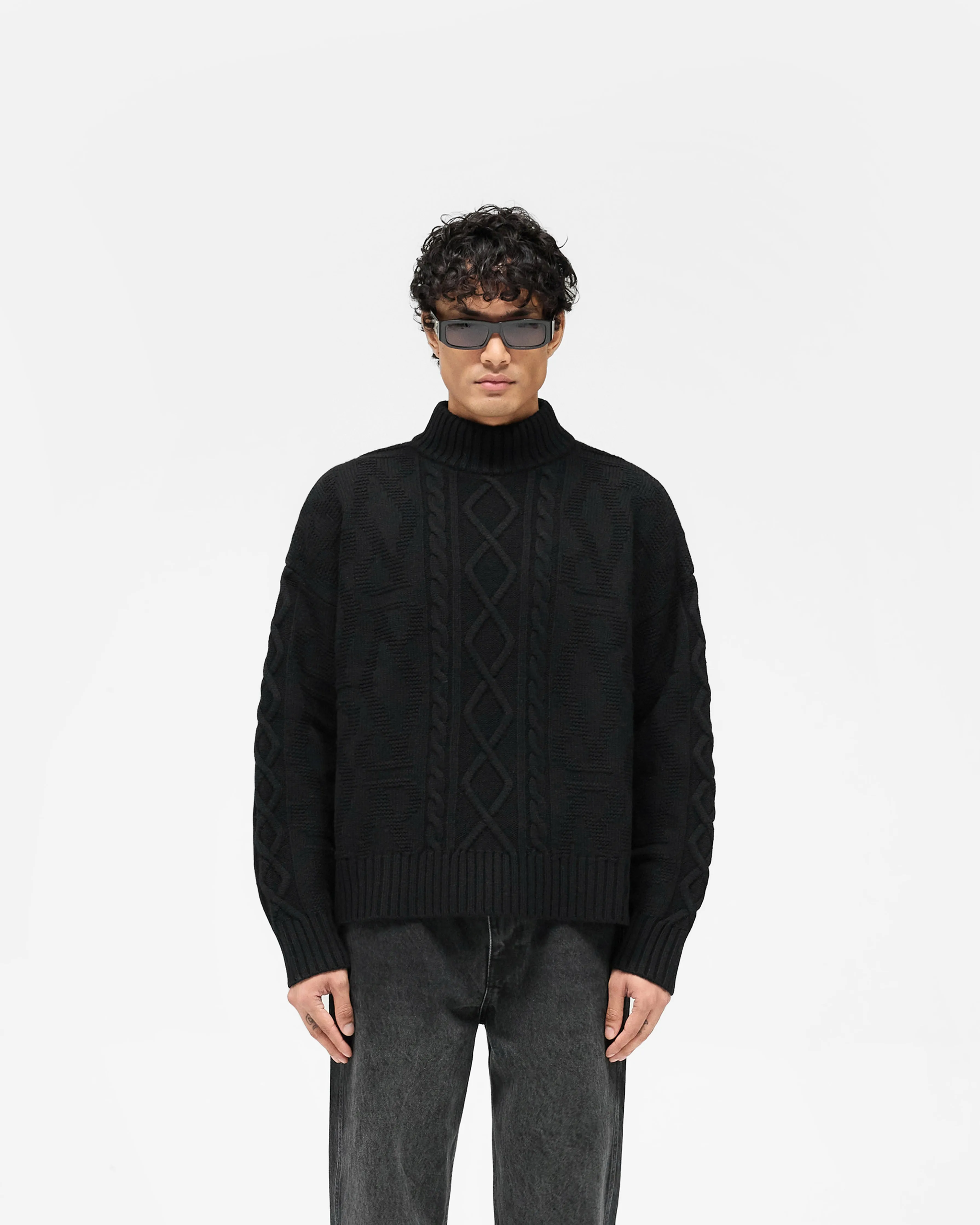 Gallagher Knit - Black Soft Knit
