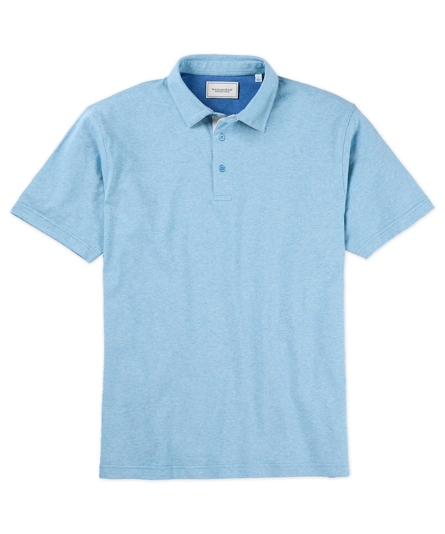 Seamless Sides Rugged Style Shelby Melange Jersey Polo Shirt