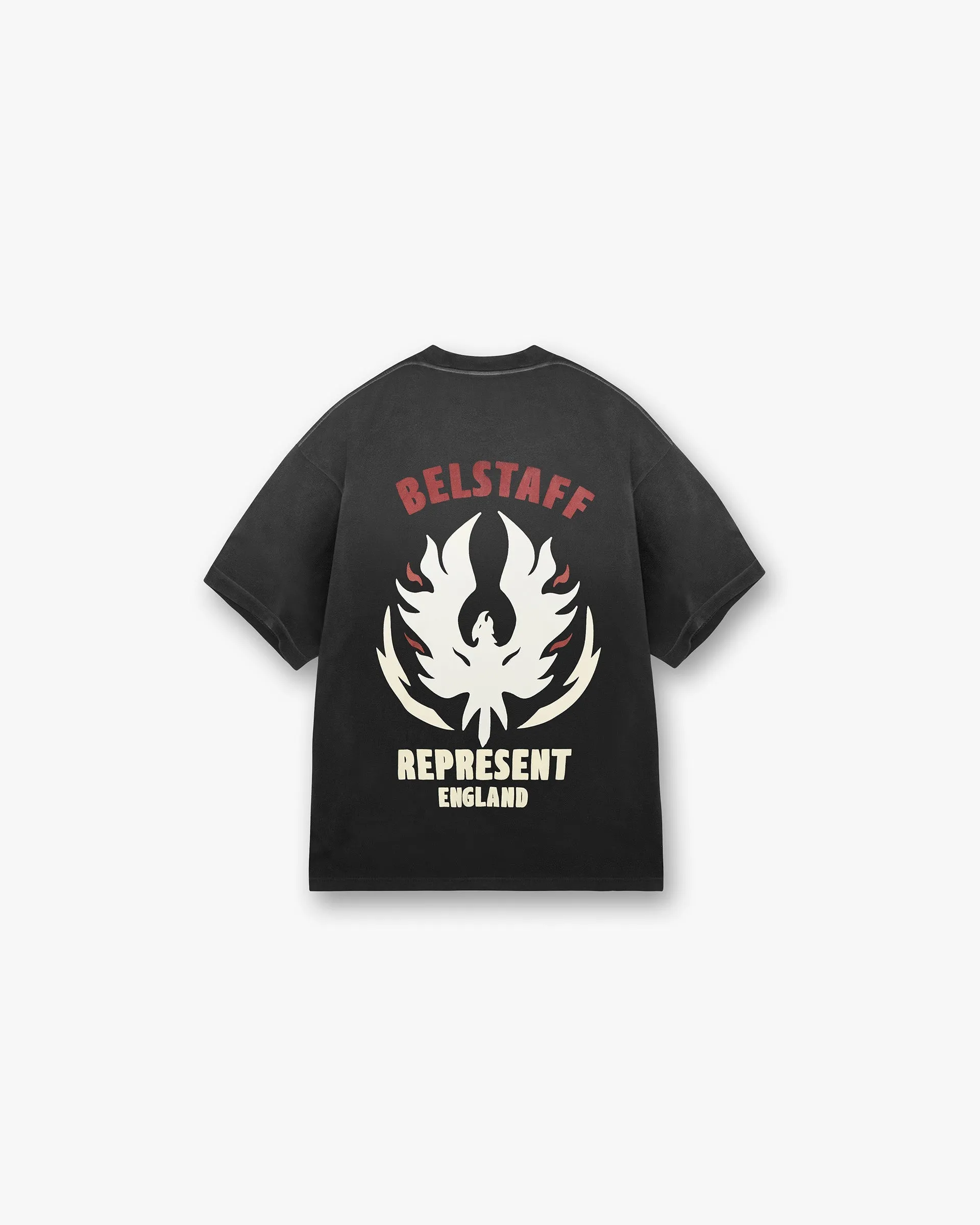 Temperature Regulating Fabric Represent X Belstaff Flame Phoenix T-Shirt - Shadow