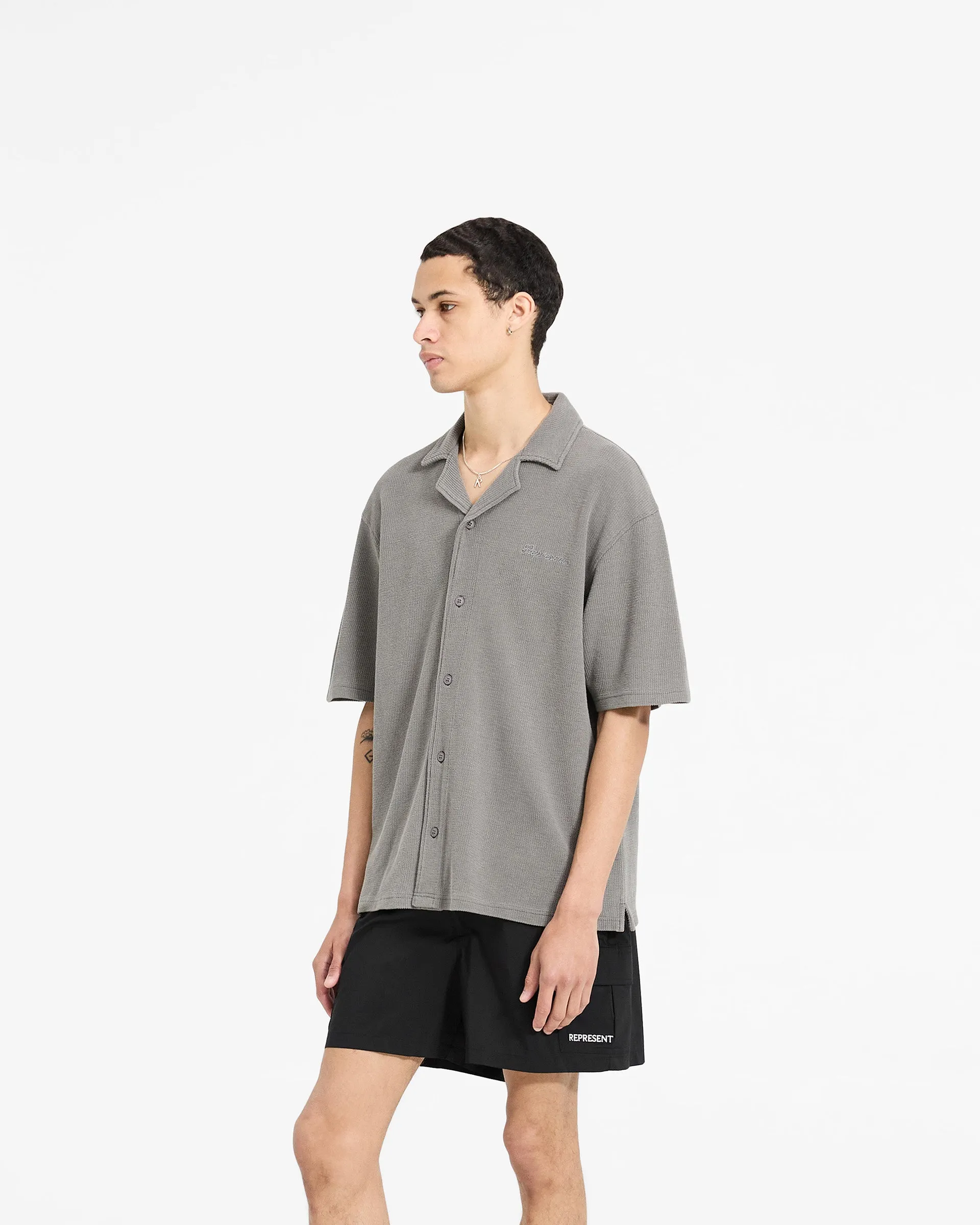 Waffle Shirt - Ultimate Grey Eco friendly materials Classic Wear