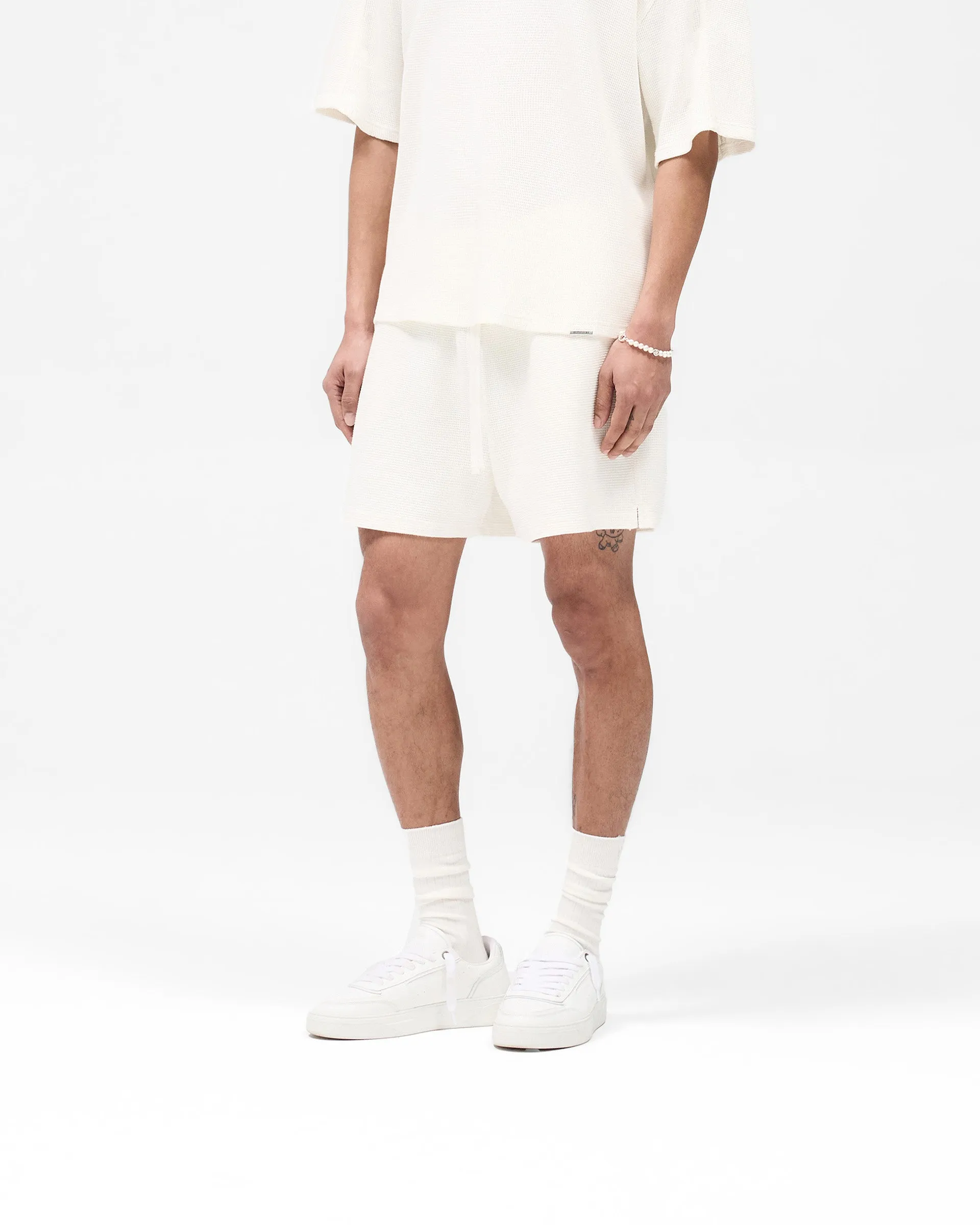 skateboarding outfit Waffle Shorts - White
