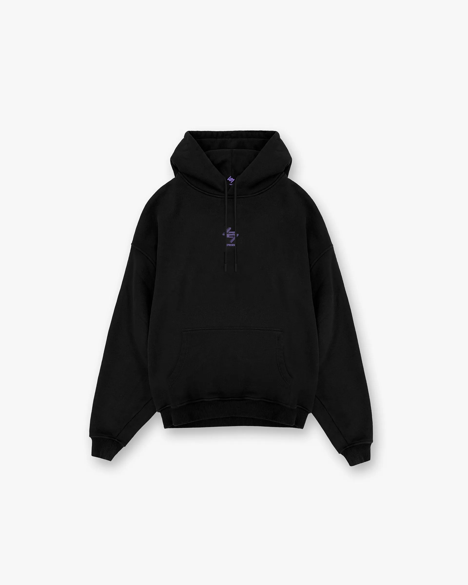 Chilly Day Outfit 247 Berlin Hoodie - Black Purple