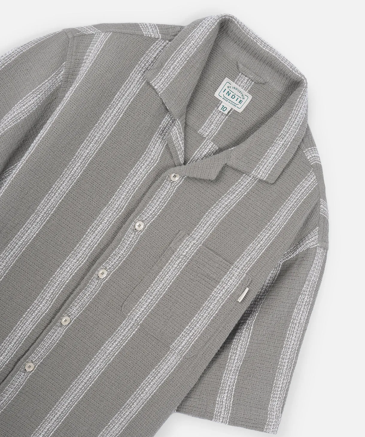 Party Ready Essential Wardrobe The Cefalu S/s Shirt - Olive/White