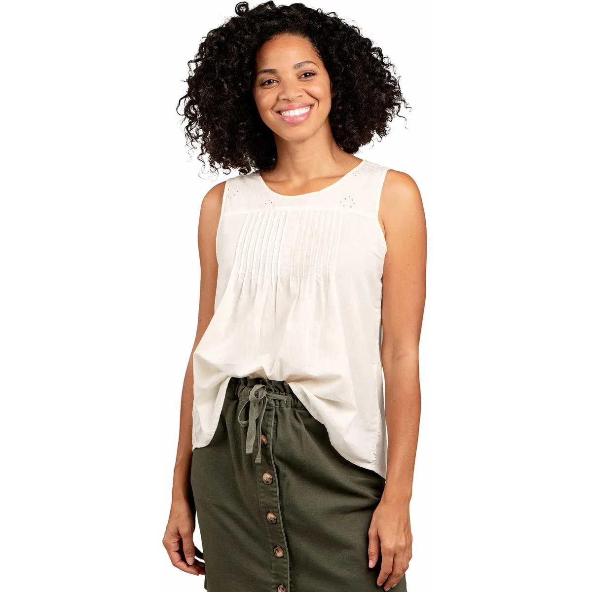 Circular Knit Technology Cozy Knit Women's Willet Pintuck Tank