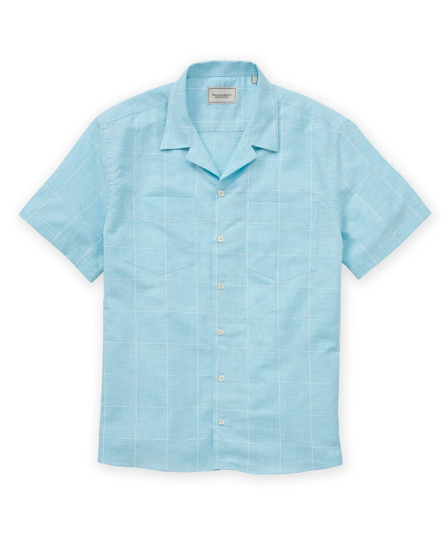 Unisex Option Windowpane Camp Shirt