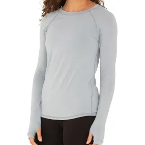 Reflective Logo Detail Women's Bamboo Midweight Long Sleeve