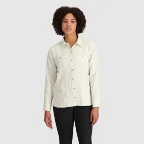 Women's Feedback Flannel Twill Shirt Wrinkle Free Texture AllDay Comfort
