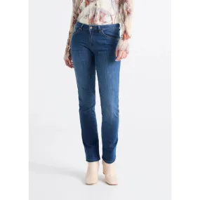 Soft and Cozy CompressionSupport Women's Performance Denim Mid Rise Slim Straight - 30" Inseam