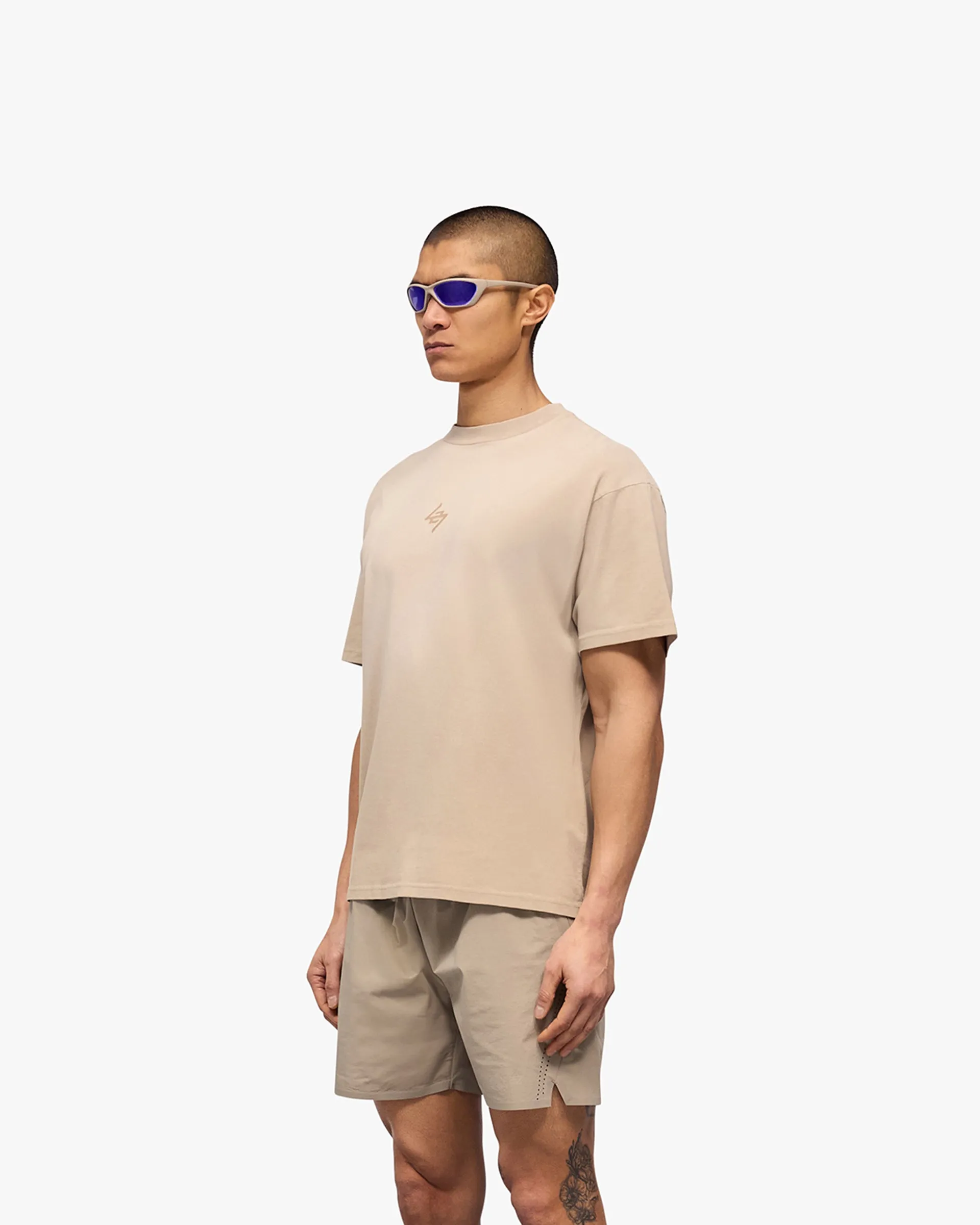 247 Motion Oversized T-Shirt - Pebble Sustainable Textile NonRestrictiveCut