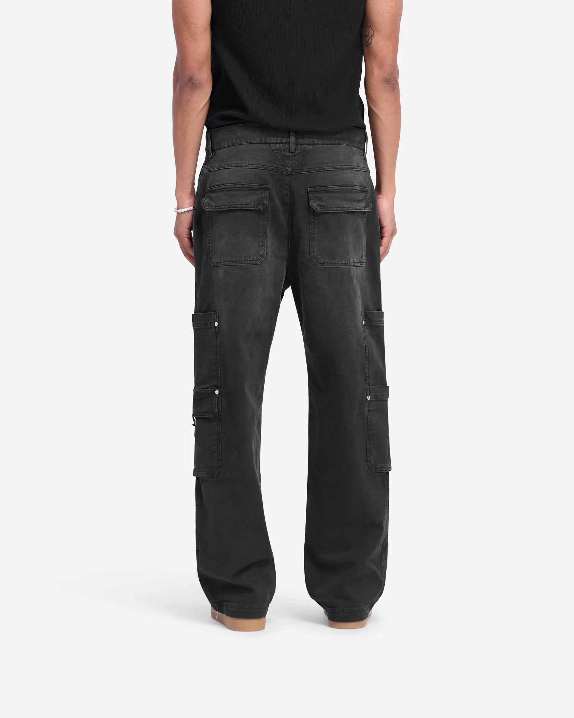 Workshop Pant - Washed Black AdjustableTabs Day-to-Day Wear