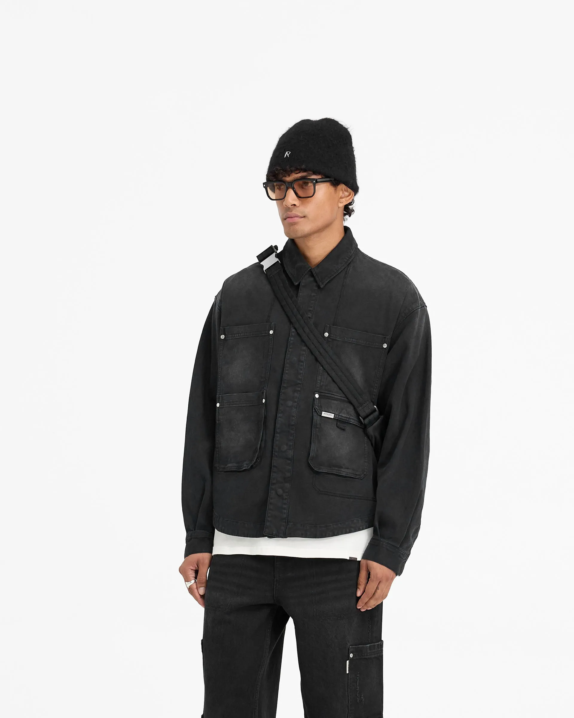 Modern Fit Workshop Shirt - Washed Black