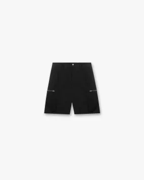 Breathable Comfort Fit Fit Design Workshop Short - Black
