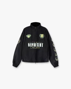 World Championship Track Jacket - Black Layered Neckline Autumn Wear