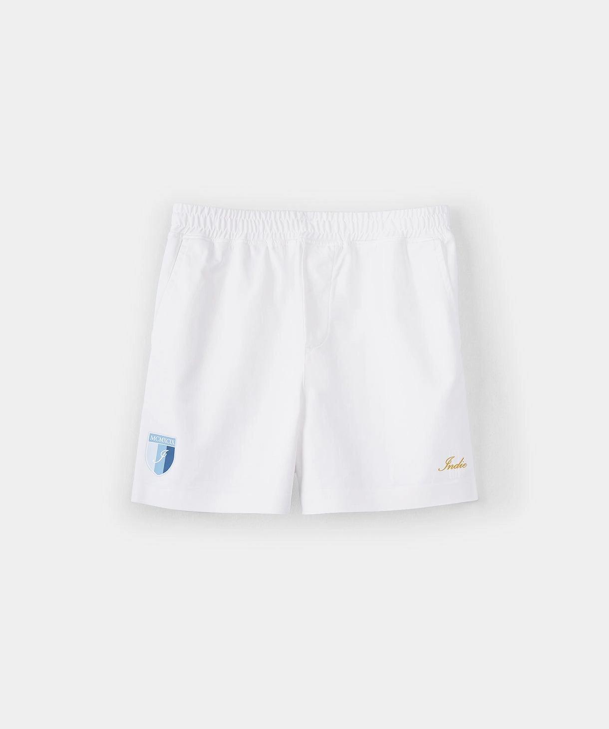 The Club Sports Short - Off White Sporty Performance Jogging Ready