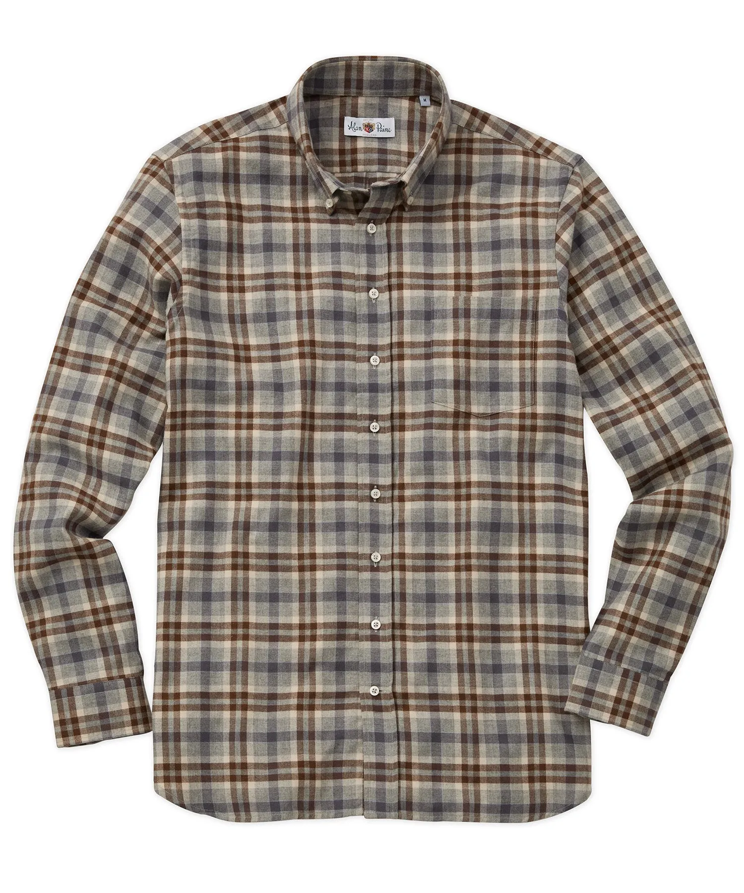 Ganstead Plaid Button-Down Sport Shirt Layering Essential